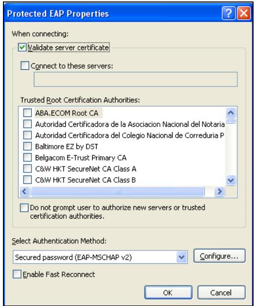 ZYXEL NWD-170 - Protected EAP Properties - 1