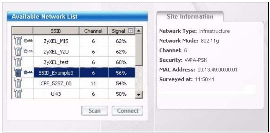 ZYXEL NWD-170 - Connecting to a Wireless LAN - 1