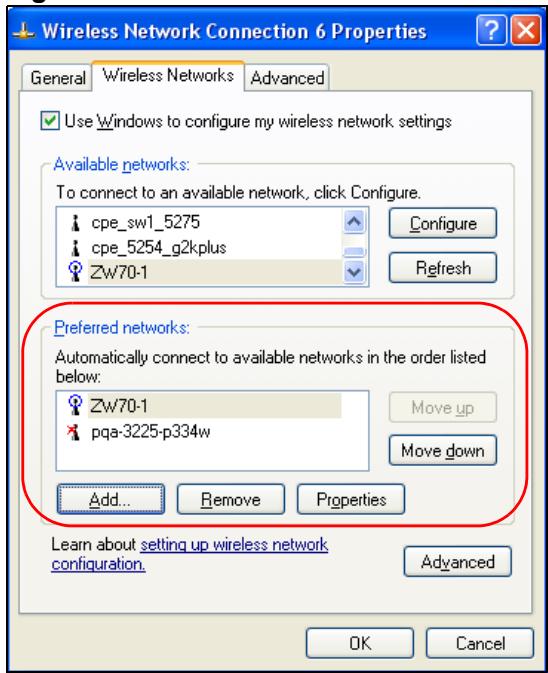 ZYXEL NWD-170 - Ordering the Preferred Networks - 2