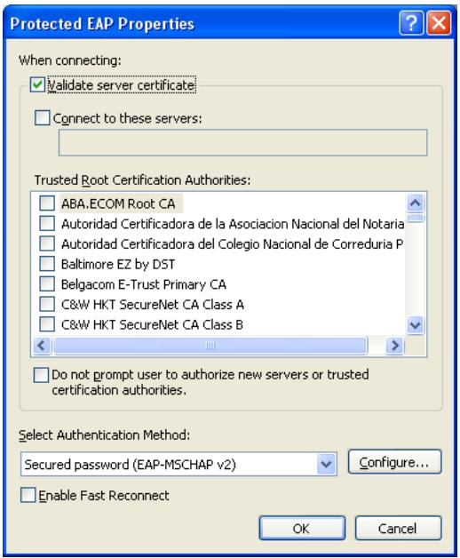 ZYXEL NWD-310N - Protected EAP Properties - 1