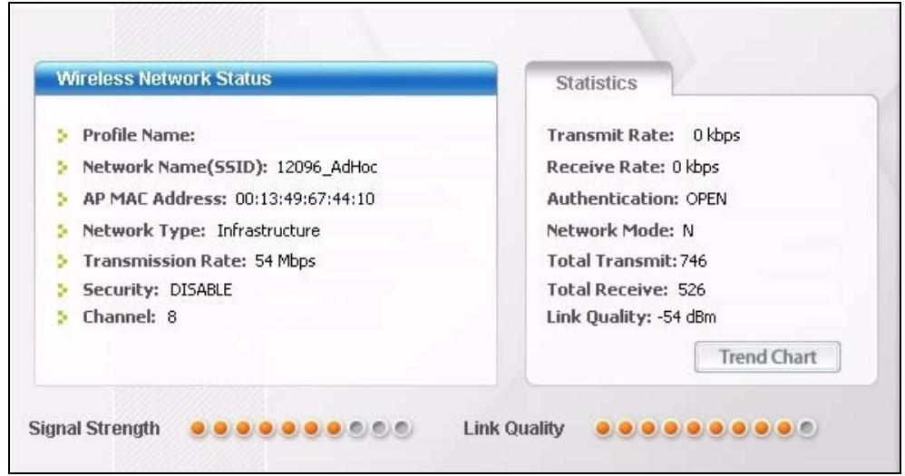 ZYXEL NWD-310N - The Link Info Screen - 1