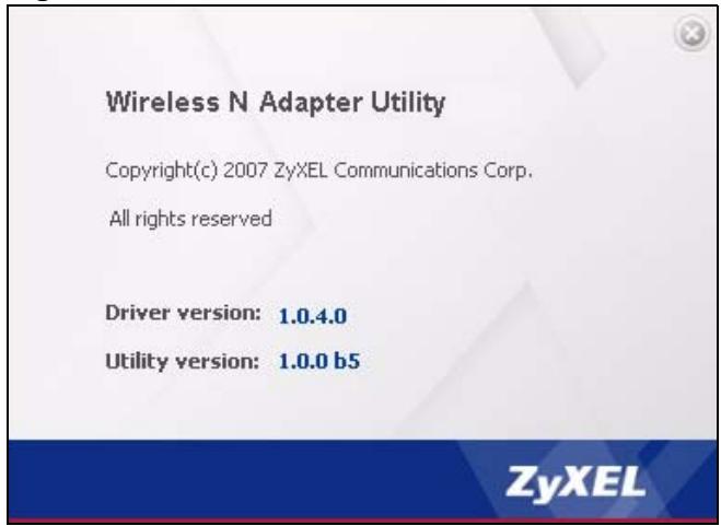ZYXEL NWD-310N - The About Screen - 1