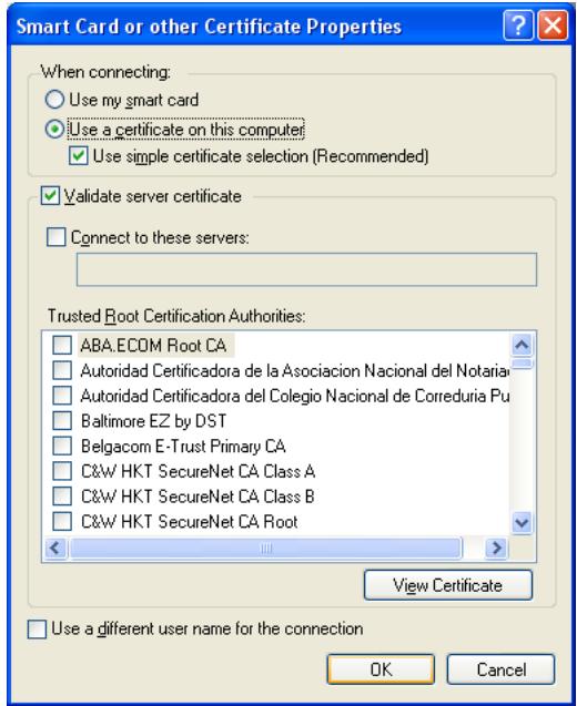 ZYXEL NWD-310N - Smart Card or other Certificate Properties - 1