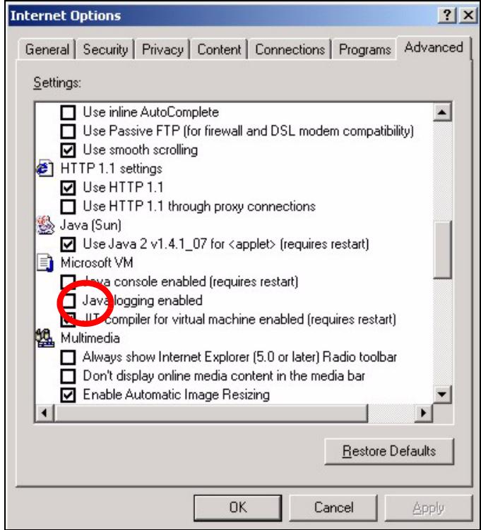 ZYXEL P-2302HWL-P1 - Java Permissions - 2
