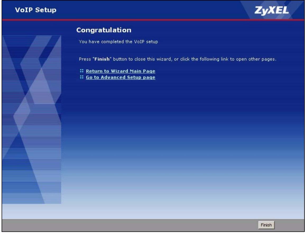 ZYXEL P-2302HWL-P1 - Registration Complete - 1