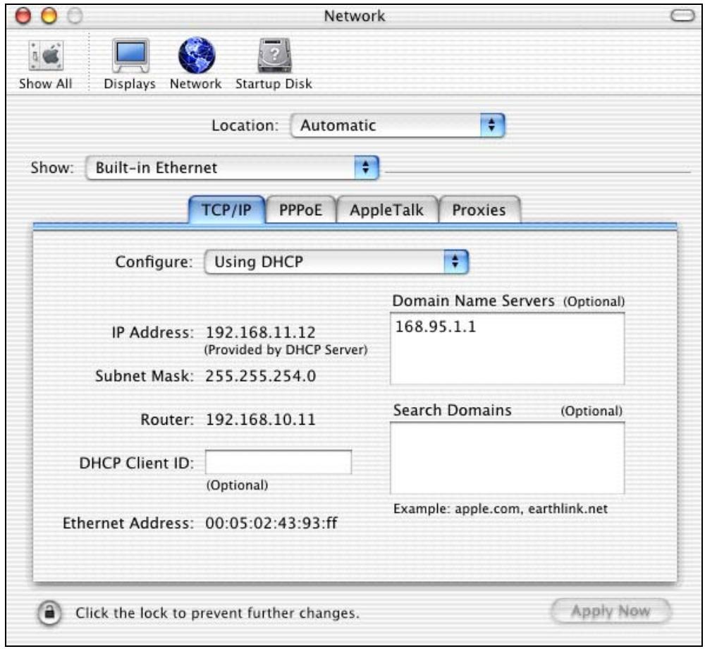 ZYXEL P-2302HWL-P1 - Macintosh OS X - 2