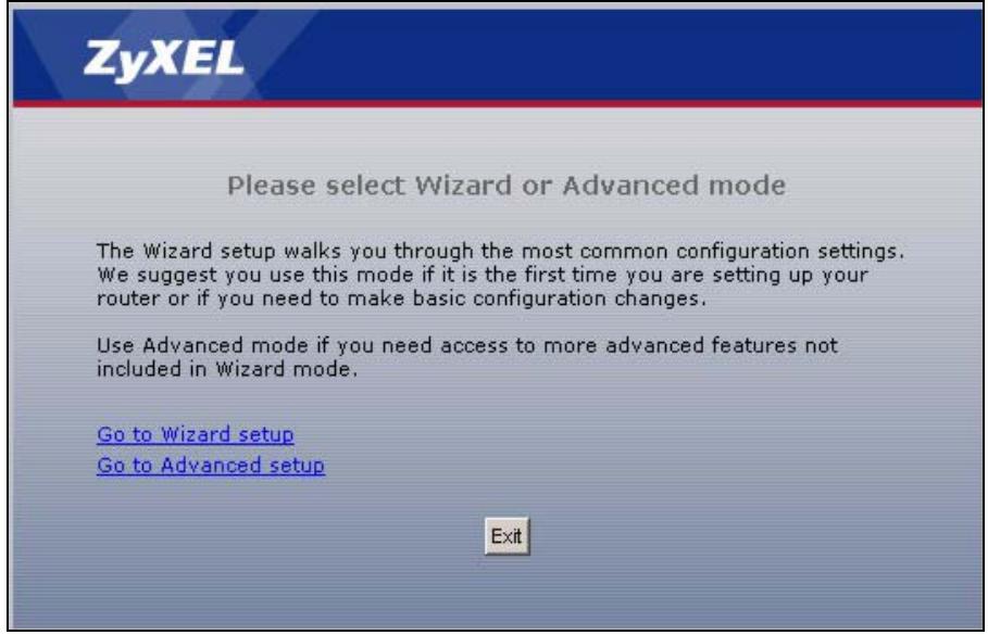 ZYXEL P-2302HWL-P1 - Accessing the Web Configurator - 3