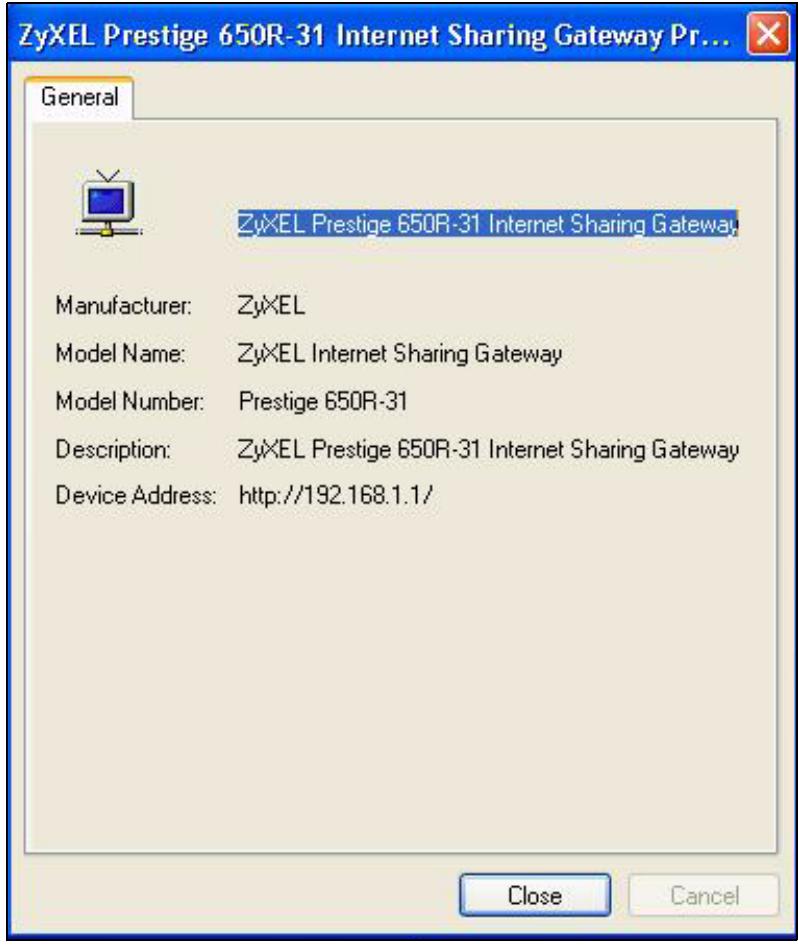 ZYXEL P-2302HWUDL-P1 - Web Configurator Easy Access - 3