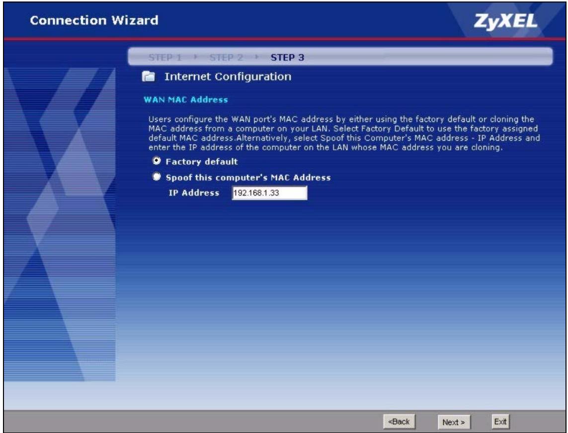 ZYXEL P-2302HWUDL-P1 - MAC Address - 1