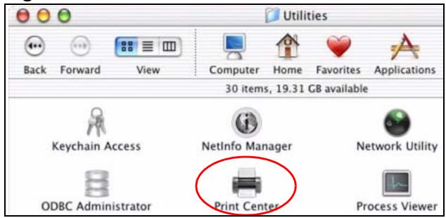 ZYXEL P-2302HWUDL-P1 - Macintosh OS X Adding Printer Example - 4