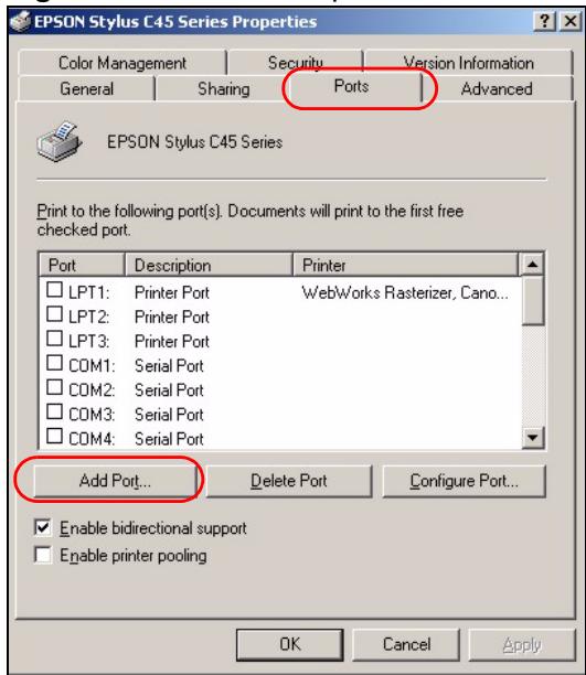 ZYXEL P-2302HWUDL-P1 - Configure a TCP/IP Printer Port - 3