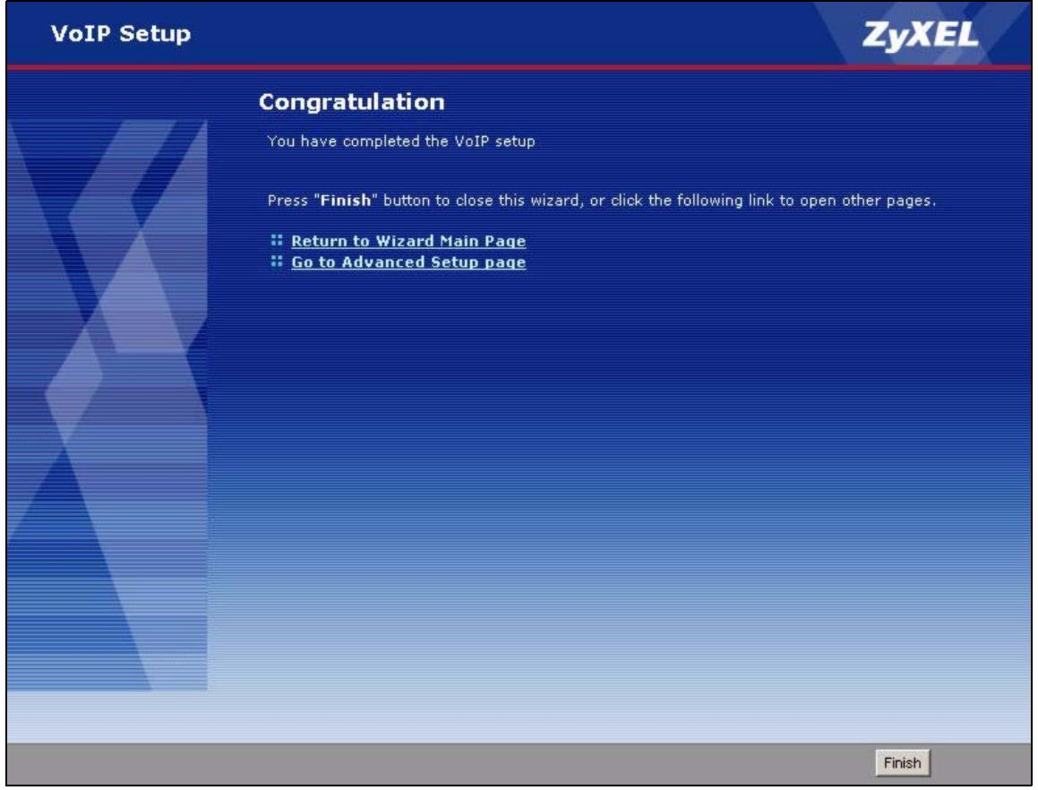 ZYXEL P-2302HWUDL-P1 - Registration Complete - 1