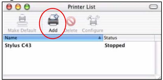 ZYXEL P-2302HWUDL-P1 - Macintosh OS X Adding Printer Example - 5