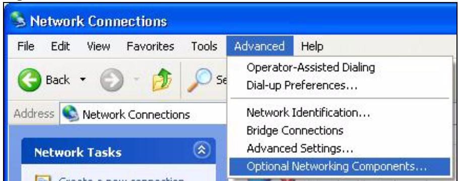 ZYXEL P-2302HWUDL-P1 - Installing UPnP in Windows XP - 1