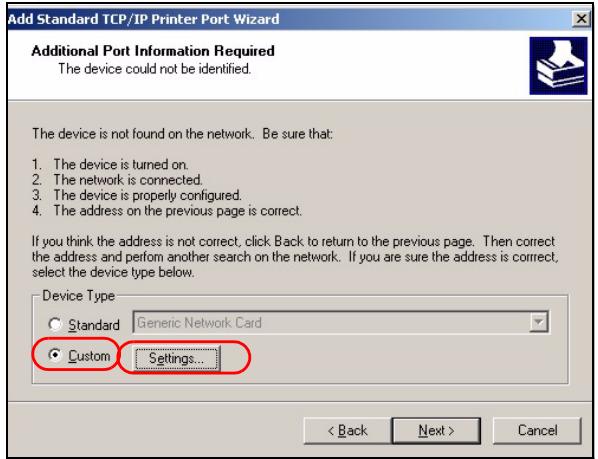 ZYXEL P-2302HWUDL-P1 - Configure a TCP/IP Printer Port - 8