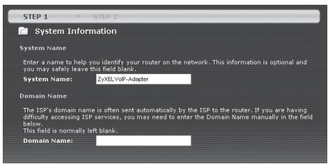 ZYXEL P-2302RL - Verwendung des VoIP-Adapters hinter einem ADSL-Router - 1