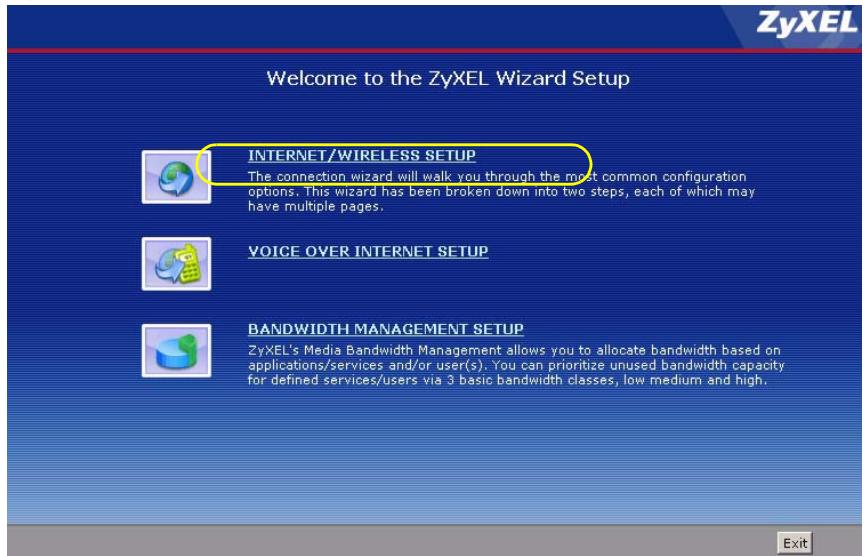 ZYXEL P-2602HWL-D7A - Internet Access Wizard Setup - 2