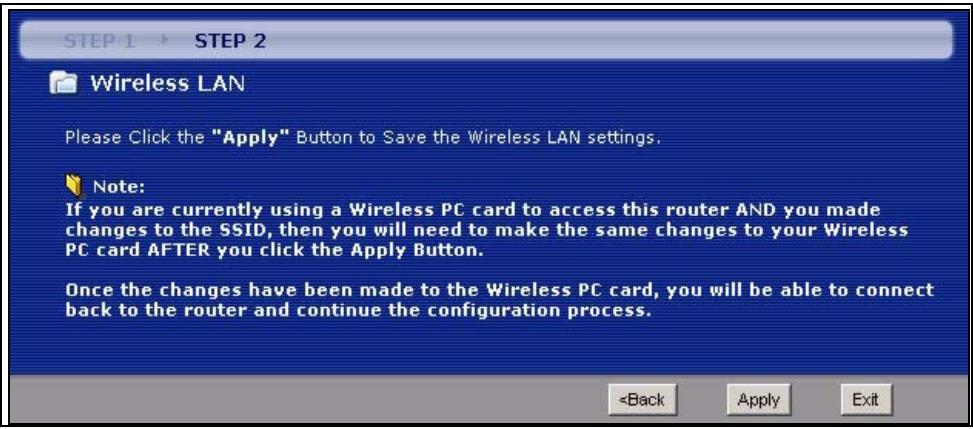 ZYXEL P-2602HWL-D7A - Manually Assign a WEP key - 2