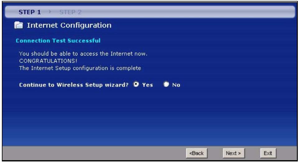 ZYXEL P-2602HWL-D7A - Wireless Connection Wizard Setup - 1