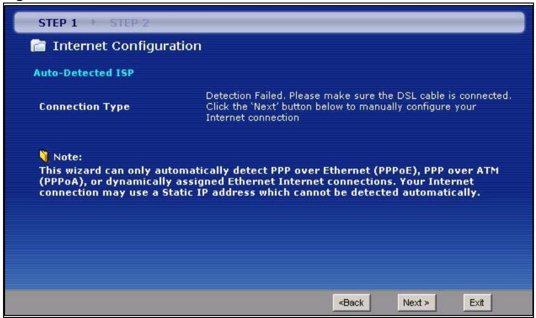 ZYXEL P-2602HWL-D7A - Internet Access Wizard Setup - 5