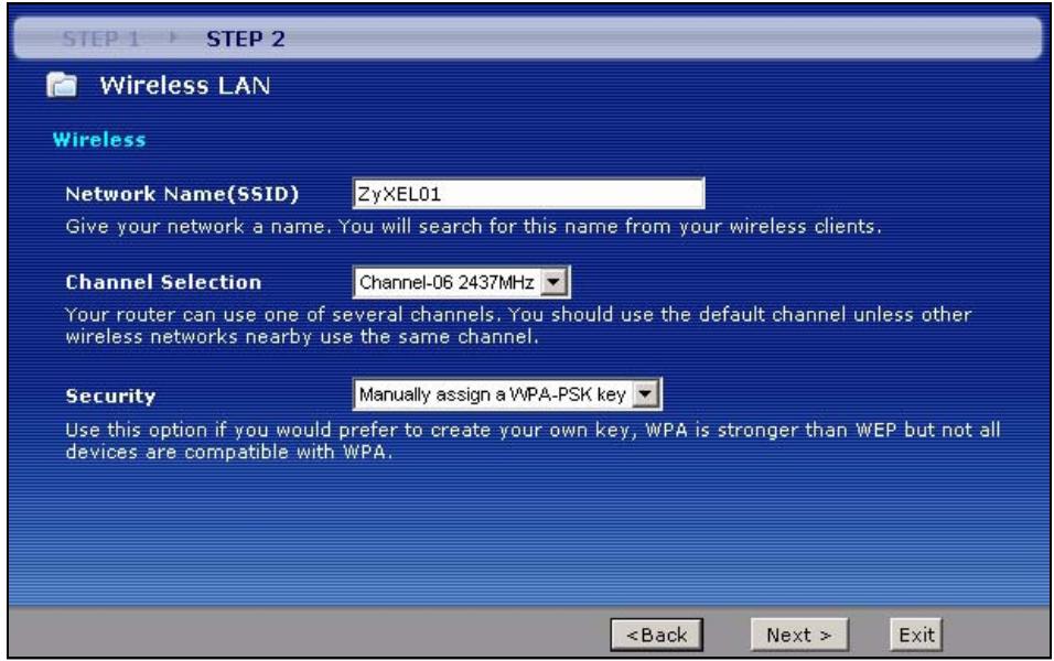 ZYXEL P-660HN - Wireless Connection Wizard Setup - 3
