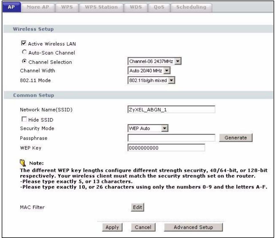 ZYXEL P-660HN - WEP Encryption - 2