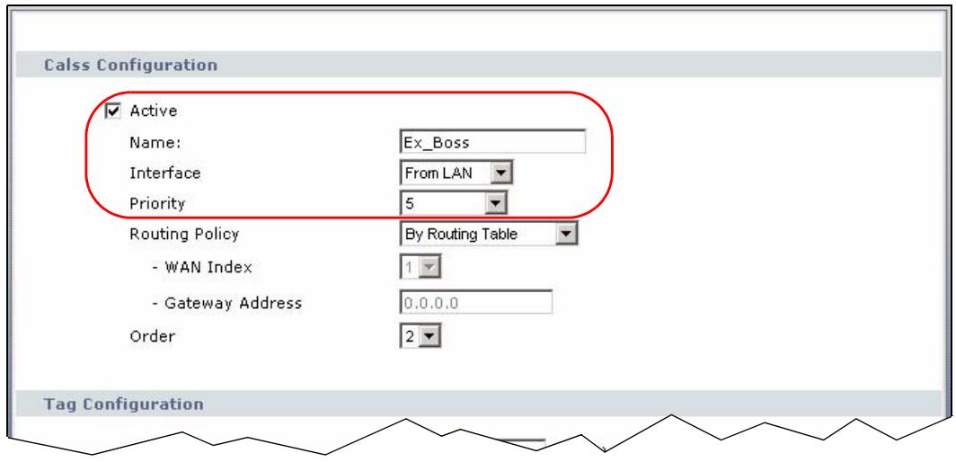 ZYXEL P-660HN - QoS Class Setup Example - 4