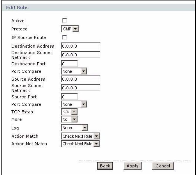 ZYXEL P-660HN - Configuring Protocol Filter Rules - 1