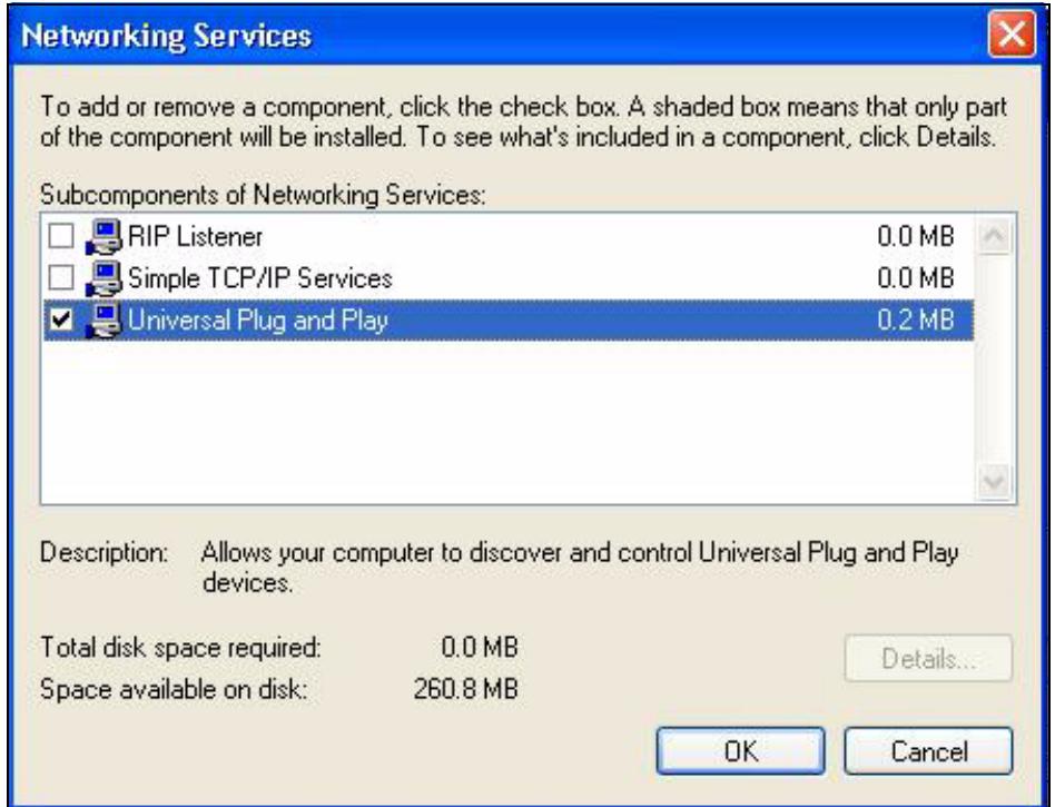 ZYXEL P-660HN - Installing UPnP in Windows XP - 3