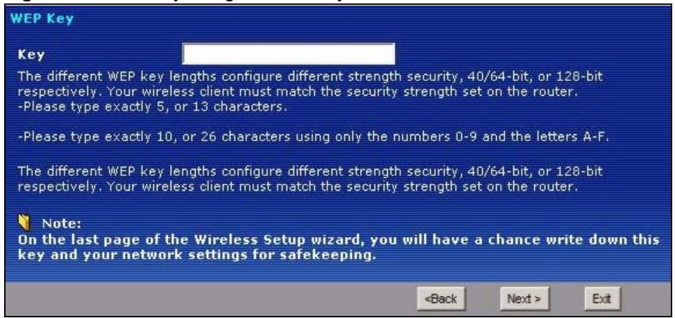 ZYXEL P-660HN - Manually Assign a WEP Key - 1