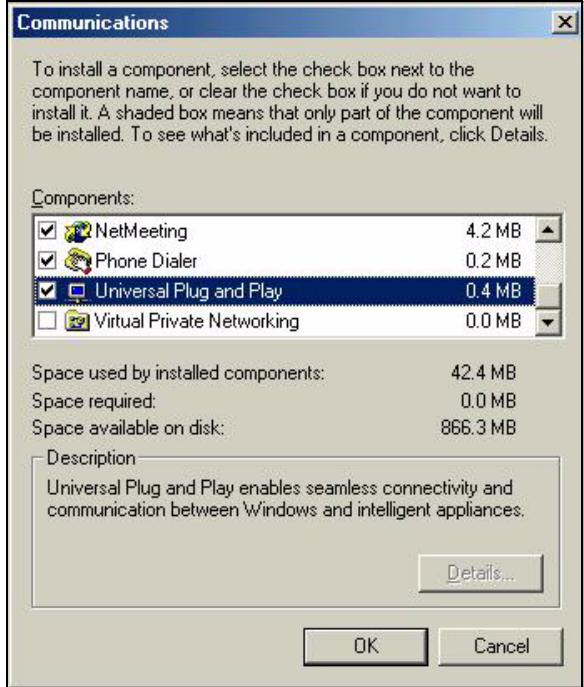 ZYXEL P-660HN - Installing UPnP in Windows Me - 2