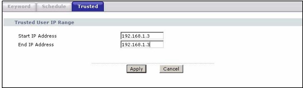 ZYXEL P-660HN - Content Filtering Example - 3