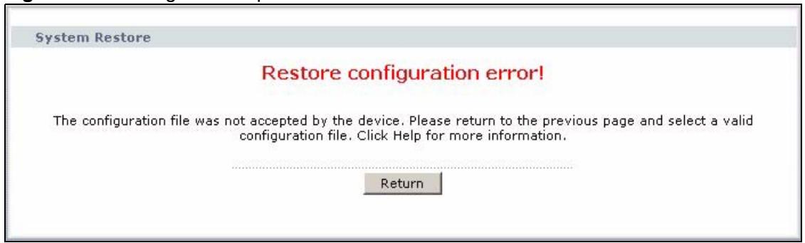 ZYXEL P-660HN - Restore Configuration - 4