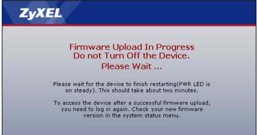 ZYXEL P-660HN - The Firmware Screen - 3