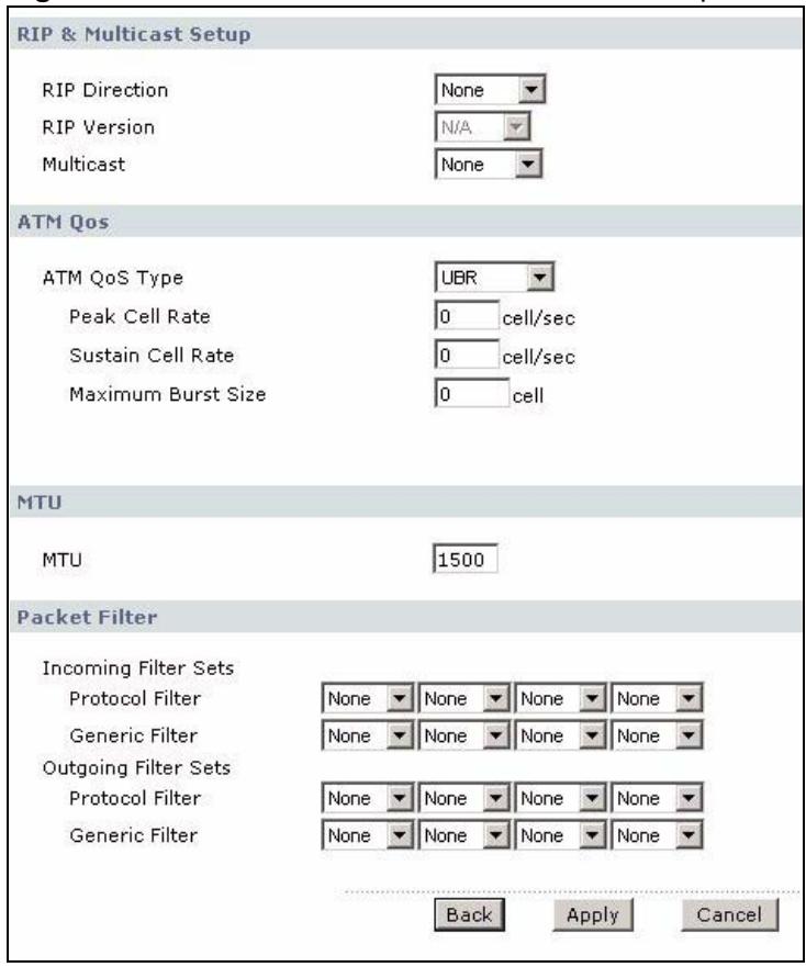 ZYXEL P-660HN - Advanced Internet Access Setup - 1