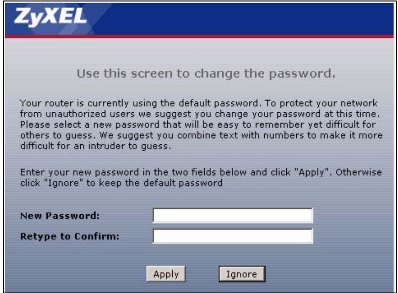 ZYXEL P-660HN - Accessing the Web Configurator - 2
