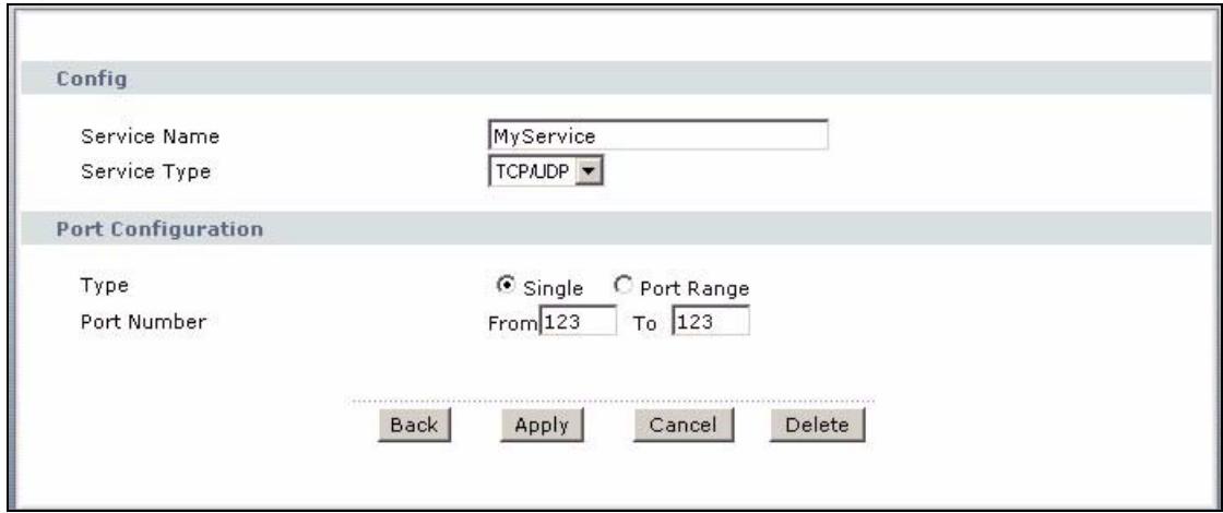 ZYXEL P-660HN - Firewall Rule Setup Example - 2
