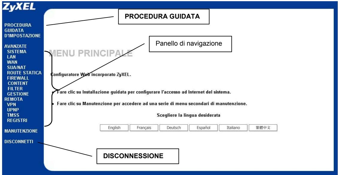 ZYXEL P334 - Accesso a Prestige via Configurazione su base Web - 4