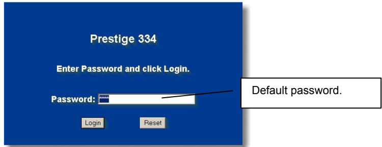 ZYXEL P334 - Accessing Your Prestige Via Web Configurator - 2