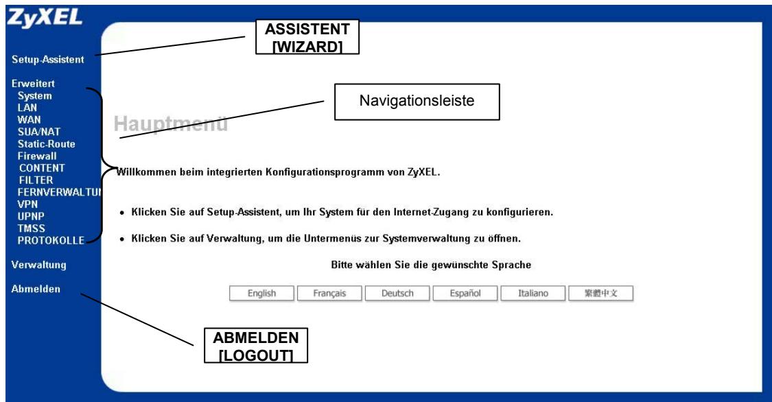 ZYXEL P334 - Zugriff auf Ihr Prestige über Webkonfigurator - 4