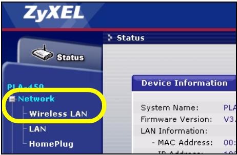 ZYXEL PLA-450 - Wireless Configuration - 1
