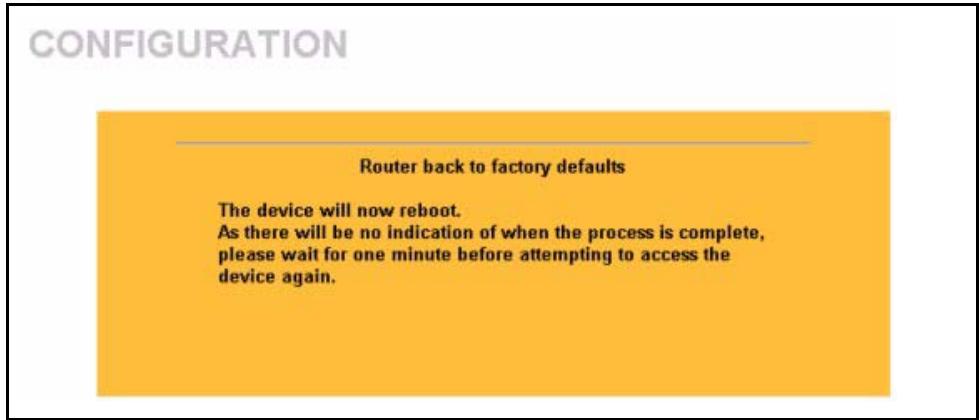 ZYXEL PRESTIGE 2002 - Back to Factory Defaults - 1
