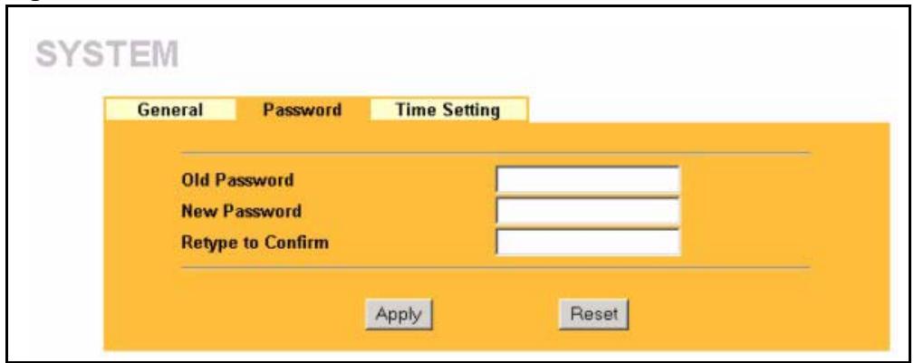 ZYXEL PRESTIGE 2002 - Configuring Password - 1