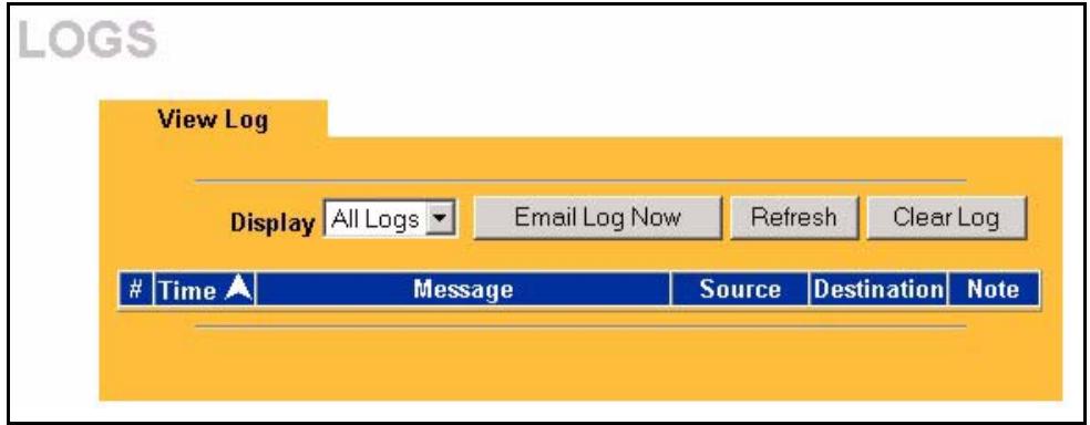 ZYXEL PRESTIGE 2002 - Viewing Logs - 1