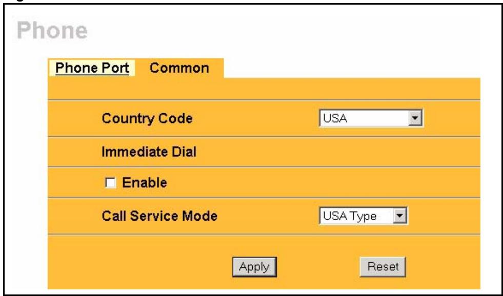 ZYXEL PRESTIGE 2002 - Common Phone Configuration - 1