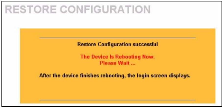 ZYXEL PRESTIGE 2002 - Restore Configuration - 1