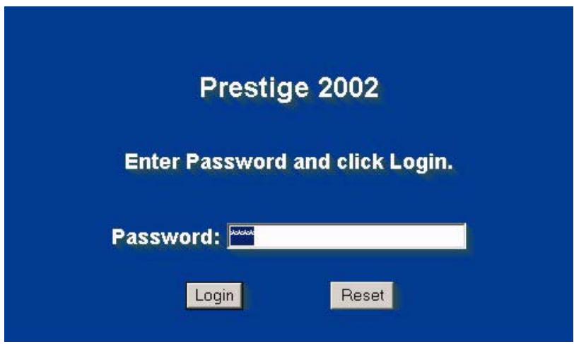 ZYXEL PRESTIGE 2002 - Accessing the Prestige Web Configurator - 2