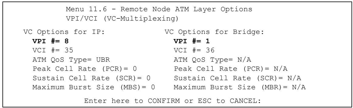 ZYXEL PRESTIGE 2602R - VC-based Multiplexing (non-PPP Encapsulation) - 1