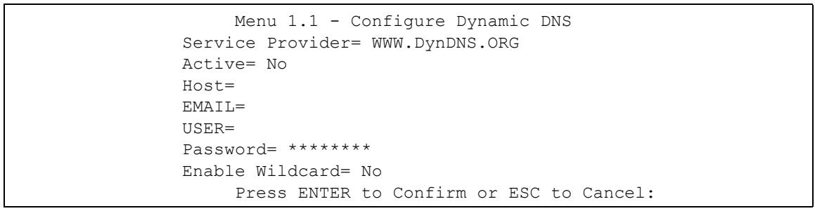ZYXEL PRESTIGE 2602R - Procedure to Configure Dynamic DNS - 1