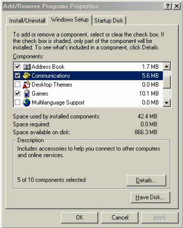 ZYXEL PRESTIGE 2602R - Installing UPnP in Windows Me - 1